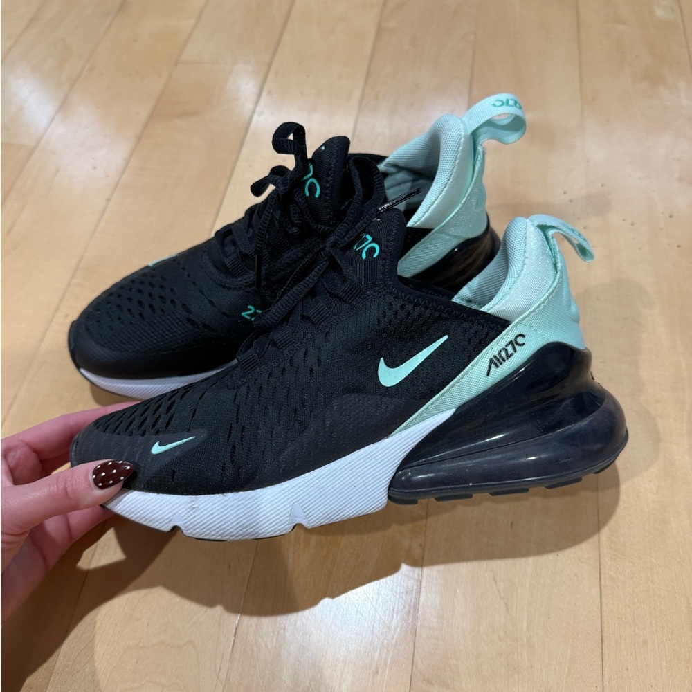 Nike Air Max 270 Black and Teal Shoes